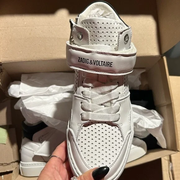 Zadig & Voltaire Flash Mid Top Sneakers - Picture 6 of 7